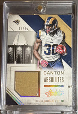 2016 Panini Absolute Canton Jerseys Prime Todd Gurley II #19 /25 Rams MEM