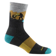 Darn Tough 5014 Charcoal Men's Close Encounters Micro Crew Midweight Hiking Sock