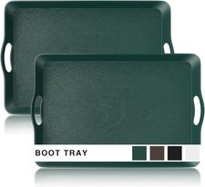 Large Boot Tray for Entryway, 20.47"X13.38" Heavy Duty Boot Mat Tray 2 Packs, Wa
