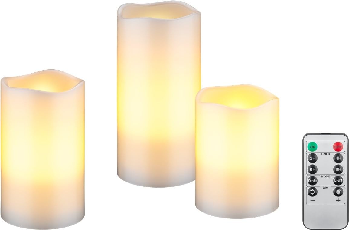 Bougies LED avec minuterie pour oublier les bougies oubliées et les risques de feu