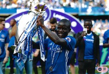 NGOLO KANTE SIGNED CHELSEA FC EPL WINNER 12x8 PHOTO (ACG CERT AG18113)