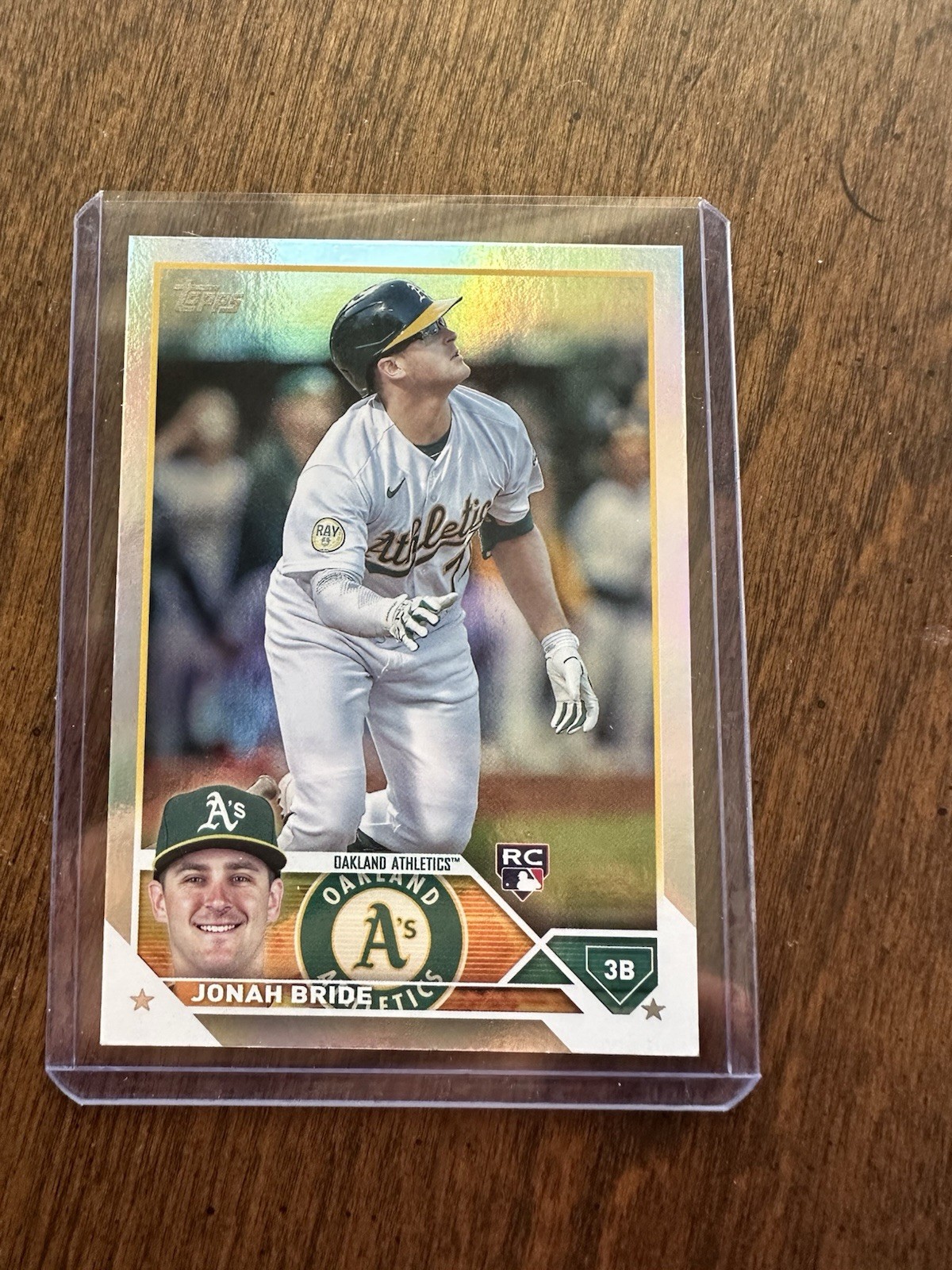 2023 Topps Baseball #95 Jonah Bride Rainbow Foil (RC) NM-Mint