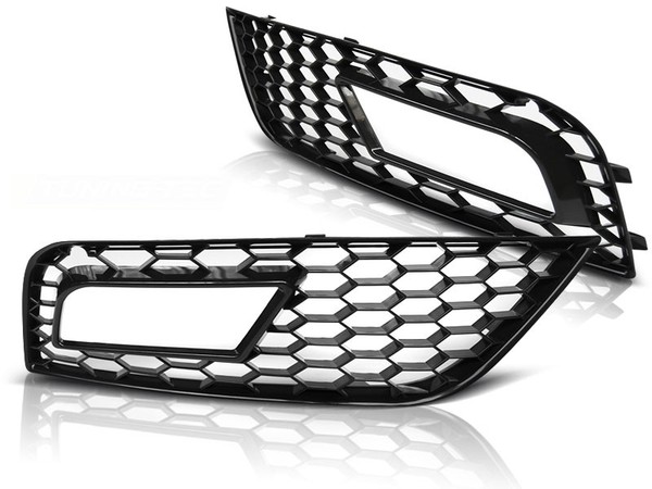 Nebelscheinwerfer Abdeckungen Glanzschwarz FüR Audi A4 B8 2011–2015-image