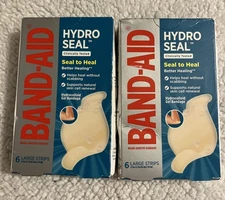 2 Boxes Band-Aid Hydro Seal Hydrocolloid Bandages Large, 6.0 ea