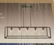 Kalium Chandelier Dining Room, 5 Light Fixture Modern,Black 139.99