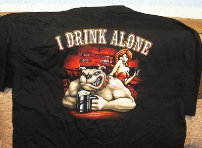 George Thorogood & The Destroyers 'I Drink Alone' Men's XL Shirt