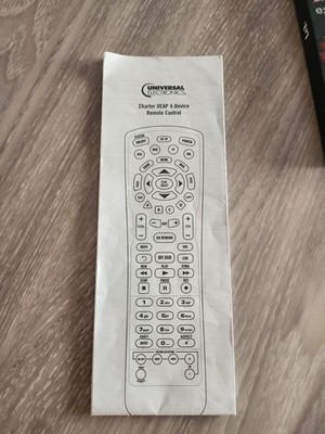 Universal Electronics C4000 Charter OCAP 4-Device Remote Control Setup Manual