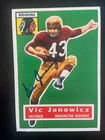 New ListingVic Janowicz Autographed 1956 Topps Football Card #13 1950 Heisman Ohio State