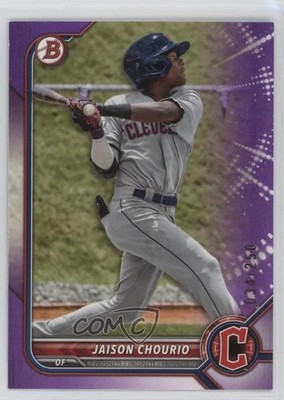 2022 Bowman Draft Purple 34/250 Jaison Chourio #BD-189 1u5y