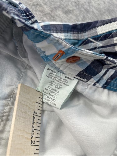 Lee Dungarees Cotton Cargo Bermuda Shorts Boys 18 Husky Windowpane Plaid Lot Of4 - Picture 18 of 19