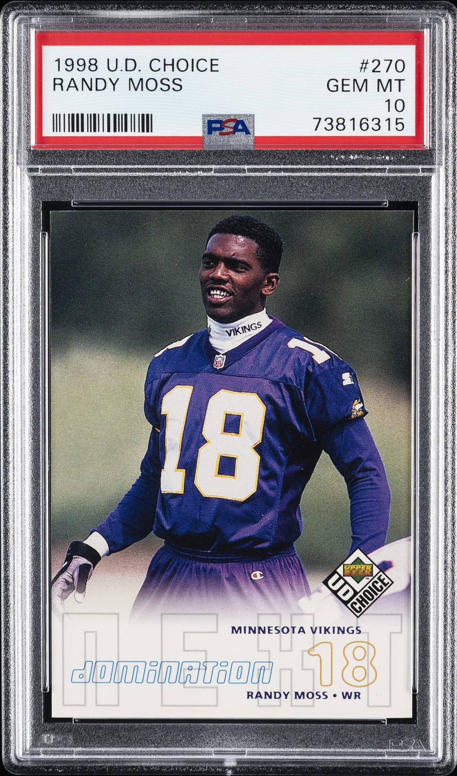Randy Moss UD Choice #270 Base