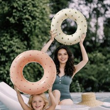Kids Floaties Water Toys Funny Swimming Pool Floats PVC Swim Rings Waterproof