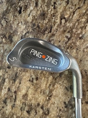  RH Ping Zing Orange Dot 5 Iron Karsten stiff flex stainless steel shaft 