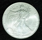 2003 American Silver Eagle 1 oz .999 Silver Dollar BU - Milk Spots, See Photos