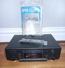 Philips DCC900 BK01 registratore digitale compatto a cassetta DCC ottime condizioni con telecomando e manuale