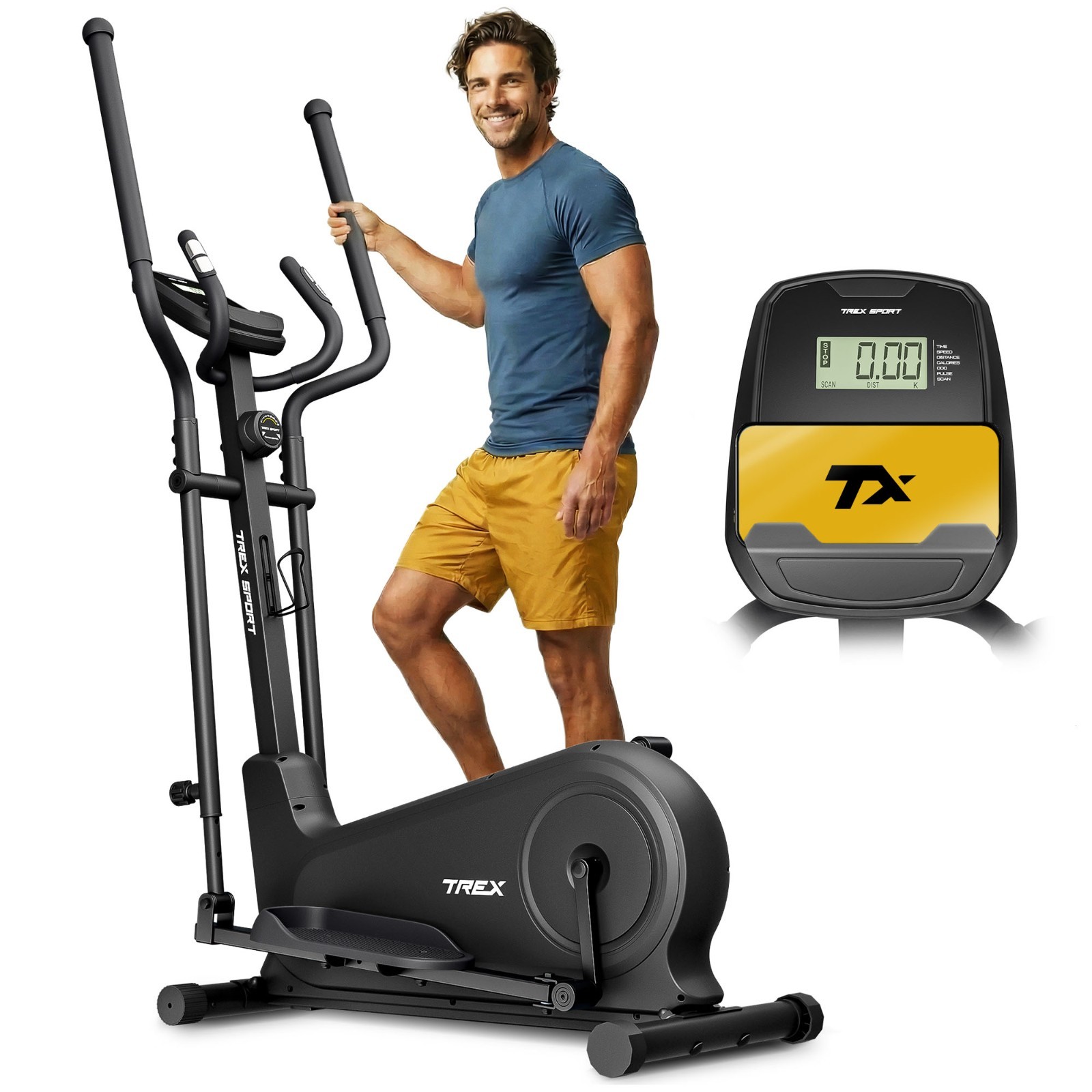 Crosstrainer für zuhause Ellipsentrainer 16 Stufen TX-500CT SINER TREX SPORT