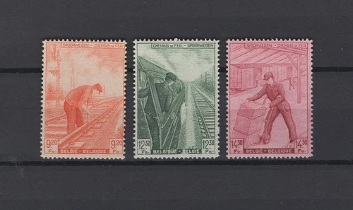 BELGIUM 1942 crafts railways set mnh** TR 260/262