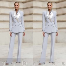 2pcs Women Suits Ladies Blazers Formal Wedding Business Evening Pant Suit Set