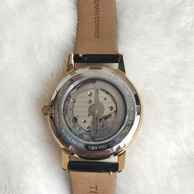TIMEX M108 Unveil Automatic 38mm Skeleton Timepiece Watch Gold 