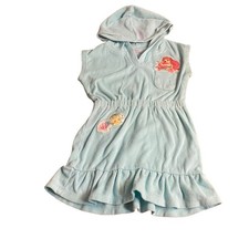 Disney Princess Little Mermaid light blue short sleeve swimsuit coverup SIZE 4