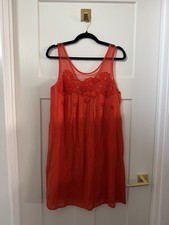 Meadow Rue Anthropologie Burnt Orange Dress Size 10 