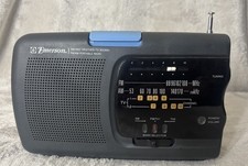VTG Retro EMERSON 3-BAND RP6246 INSTANT WEATHER BAND AM FM PORTABLE RADIO AC/DC