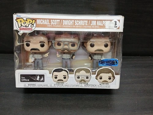 Funko Pop The Office Utica Prank 3-Pack Michael, Dwight, Jim Walmart Exclusive