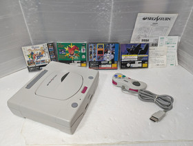 Sega Saturn White Console  Christmas Nights Winter Limited Edition Box Manual