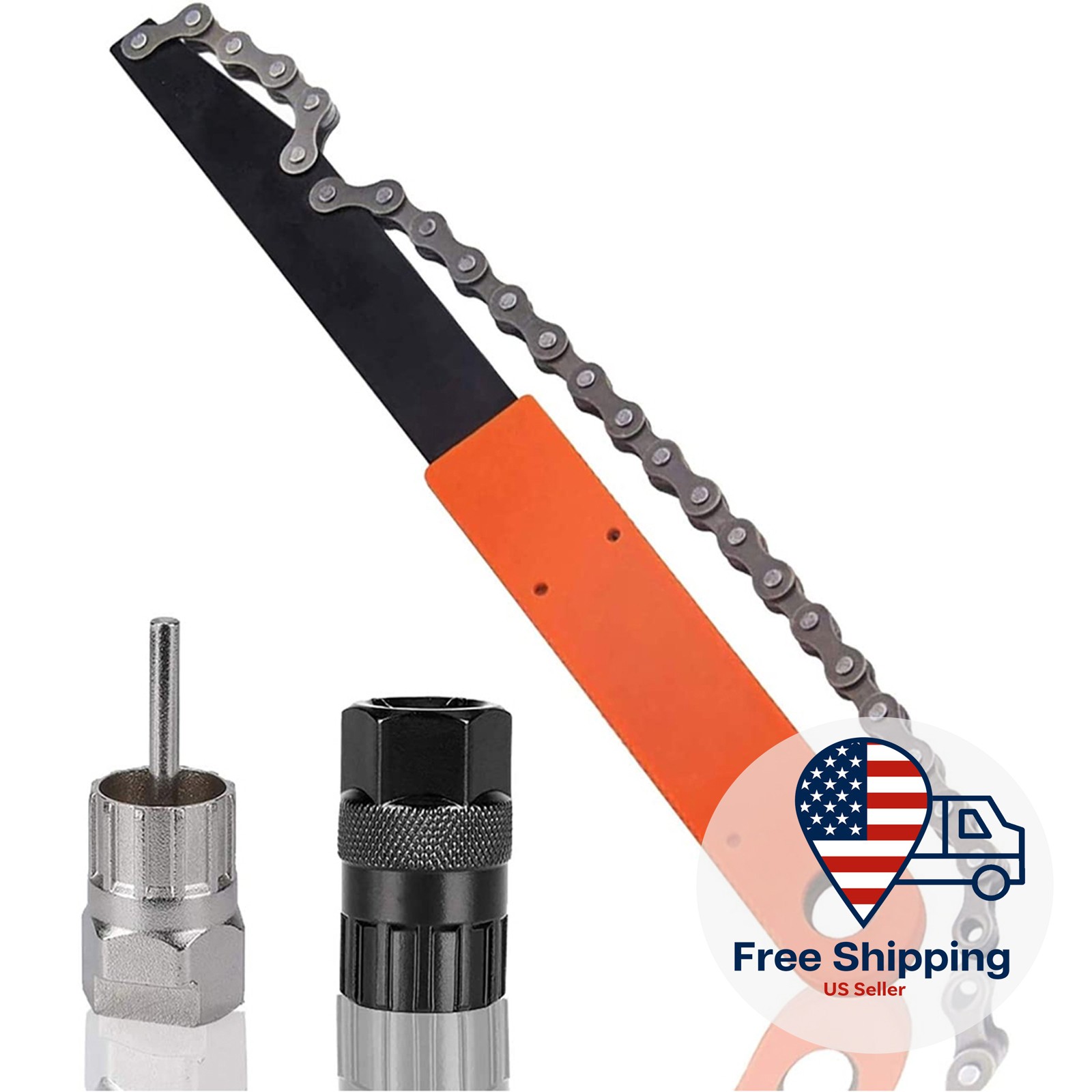 Sprocket Remover Bike Chain Whip & freewheel Removal Tool for 7 - 12 Speed Chain