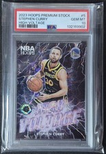 2023-24 Panini Nba Hoops Premium Stock - High Voltage Stephen Curry #5 Case Hit