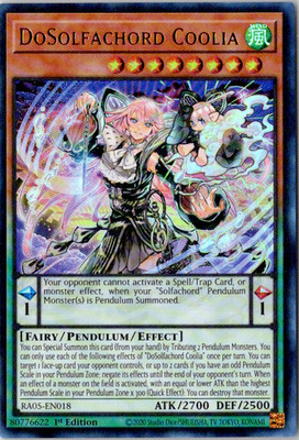 DoSolfachord Coolia (Ultra Rare) Rarity Collection 5 2026 RA05-EN018 NM