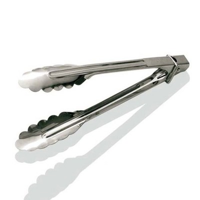 Gobel Edelstahl Mehrzweck Servierzange 23 cm mit Sicherungsring