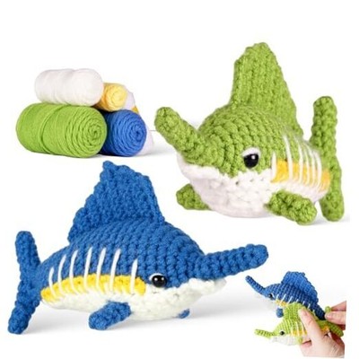  Crochet Kit for Beginners, Knitting Kits for Beginners with Step-by-Step 