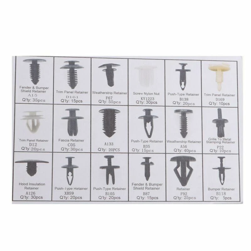 415pcs 18 Sizes Trim Clips Retainer Panel Bumper Fastener Set For Ford(AU Stock) - image 4 of 4