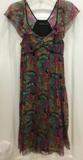 The Limited Womens Dress Size 8 Colorful Multi Sheer Lined Party Cocktail 126