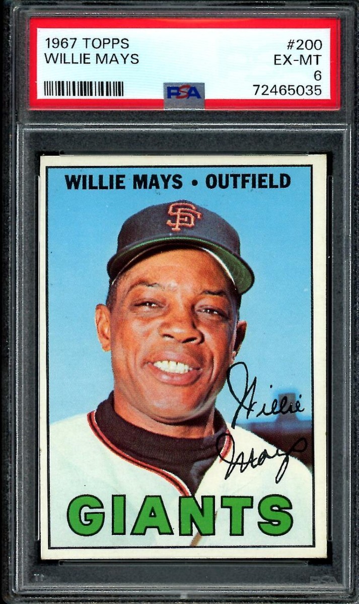 1967 Topps #200 Willie Mays PSA 6 Giants UER (5035) | eBay
