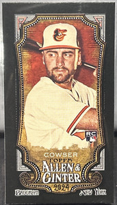 2024 Topps Allen & Ginter #28 [Mini Black Border] [RC] Colton Cowser