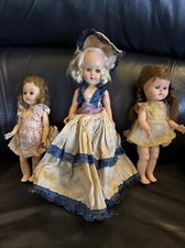 Vintage 1950s Cosmopolitan Ginger Doll Lot Of 3 With Dresses
