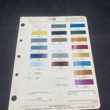 1971 American Motors Gremlin Rebel Javelin Hornet Paint Chips No. 16 Ditzler PPG