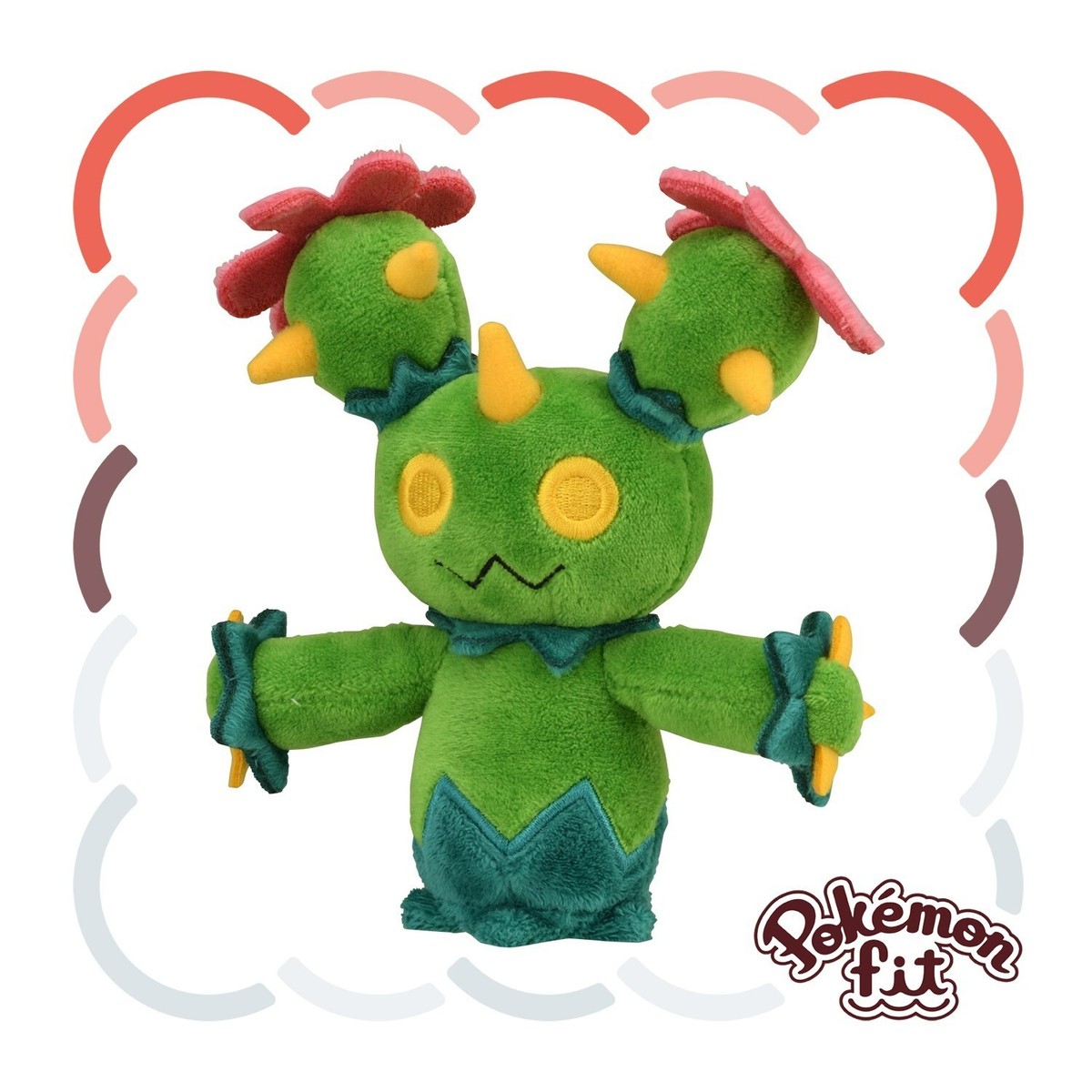 Pokemon Center Fit Plush Doll - 556 Maractus 6in Grass Cactus Plant Unova  Go JP