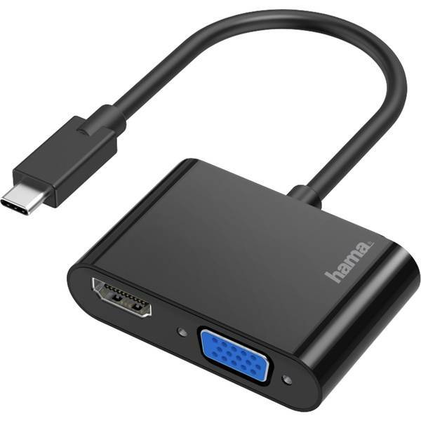 Hama 200313  00 USB-C® / HDMI / VGA Adattatore [1x spina USB-C® - 1x Presa VGA,
