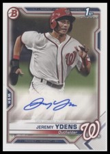 #PAPR-JY Jeremy Ydens 2021 Bowman Auto Prospect Autographs