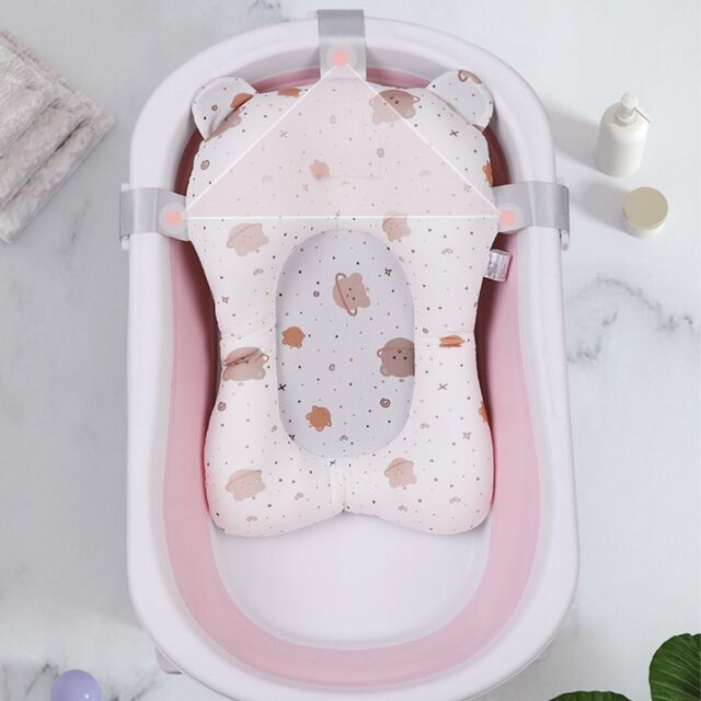 Newborn Bath Seat Baby Bath Cushion Shower Support Mat Infant Bathtub Pad