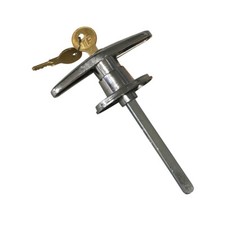 Garage Door Locking T Handle Thru Bolt Low Profile w/2 Keys