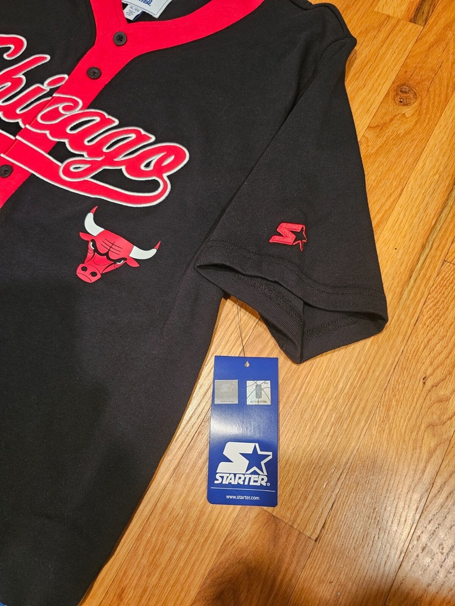 STARTER　Chicago Bulls ユニフォームシャツ　黒/赤【4907 STARTER Chicago Bulls ユニフォームシャツ 黒/赤【4907 STARTER