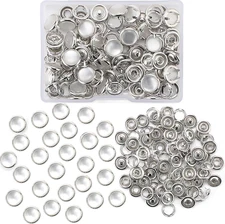 Pearl Snaps Fasteners Kit10Mm Clothes Ring for Western Shirts Clothes Prong Rin