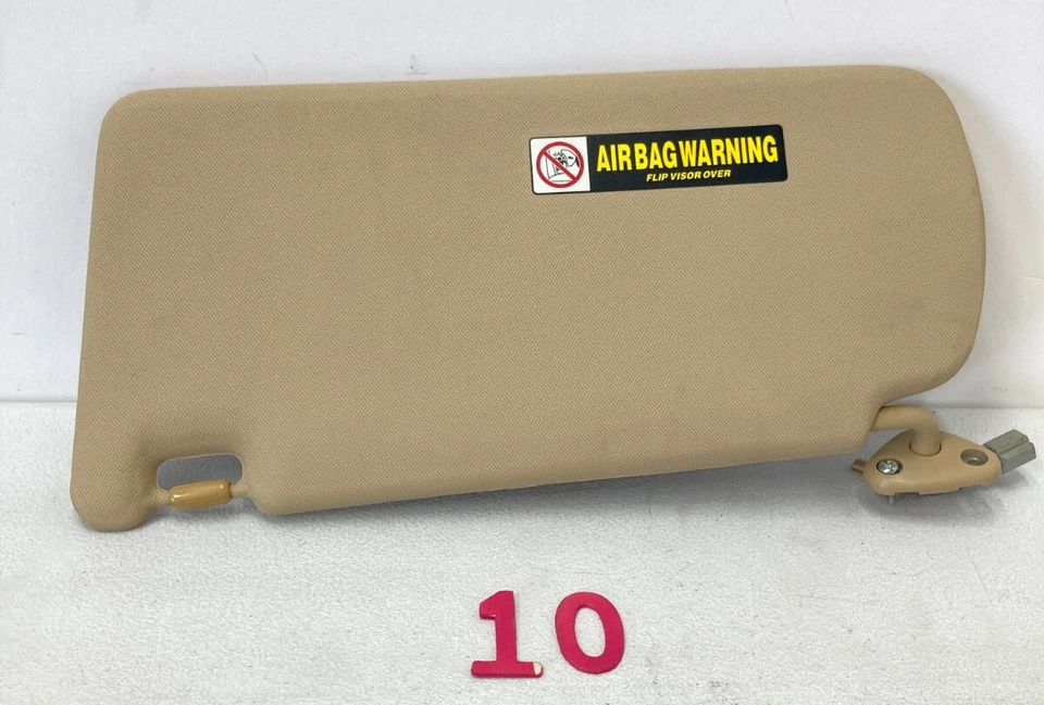 06-08 Acura TSX Passenger Right Front Side Sunvisor Sun Visor OEM Beige - Image 2 of 4