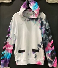 2013 Main Label OFF-WHITE Arrow Print Tie-Dye Effect VIRGIL ABLOH XL Hoodie FS