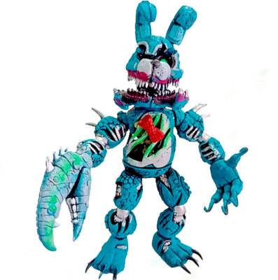 FNAF JUMBO ANIMATRONIC TWISTED BONNIE action figure 9'' Five Nights at Freddy's 