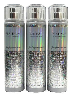 専用 Bath and Body Works Fragrance Mist 3 NEW 3 BATH & BODY WORKS PLATINUM WOMEN FINE FRAGRANCE MIST 8 FL OZ